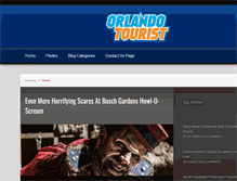 Tablet Screenshot of orlandotouristblog.com